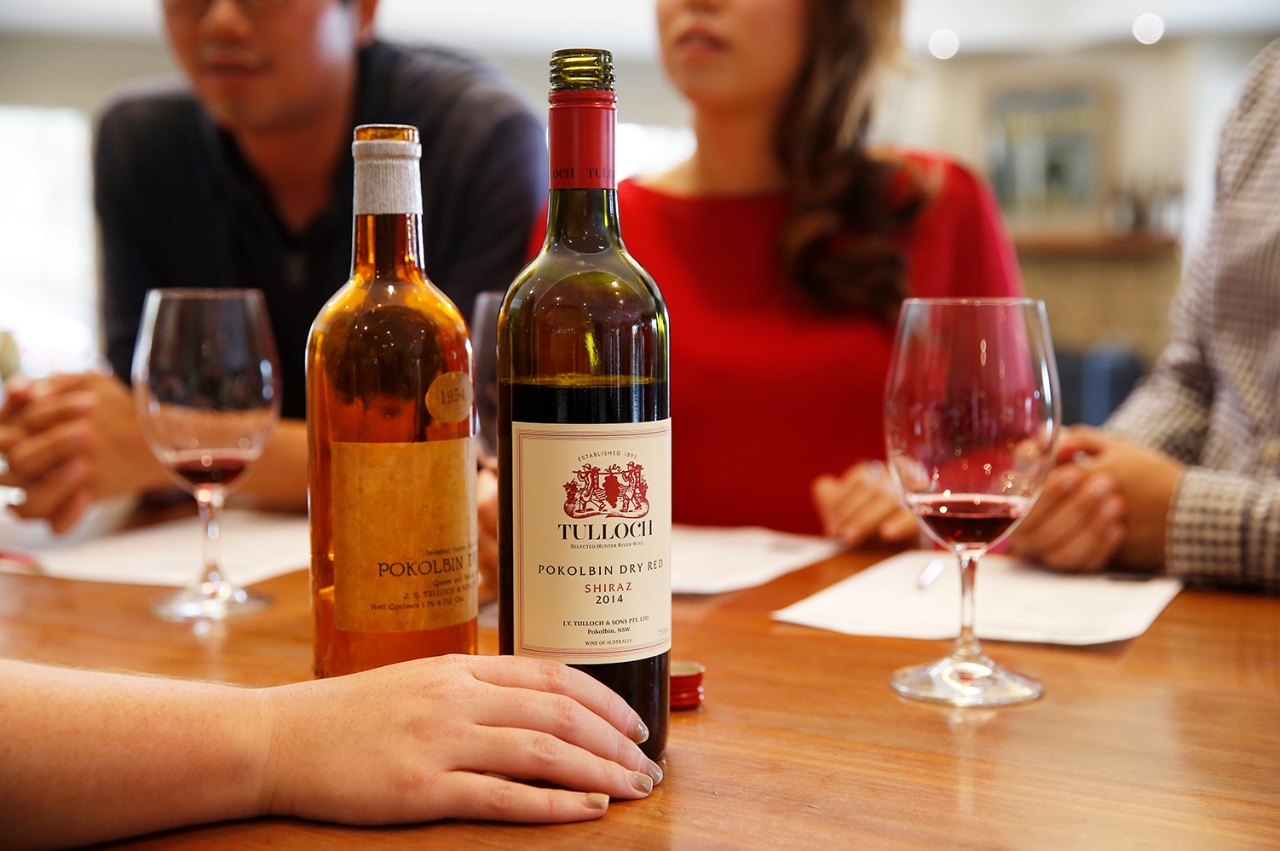 Tulloch Wines - Vertical Tasting Of Pokolbin Dry Red Shiraz Over 6 Vintages With Charcuterie Board