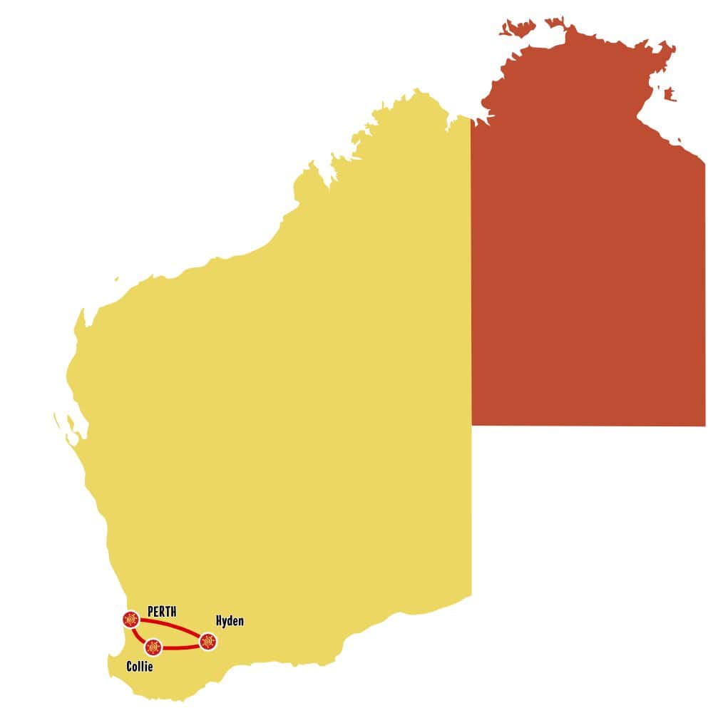 Colourful Lakes Of Wa Tour