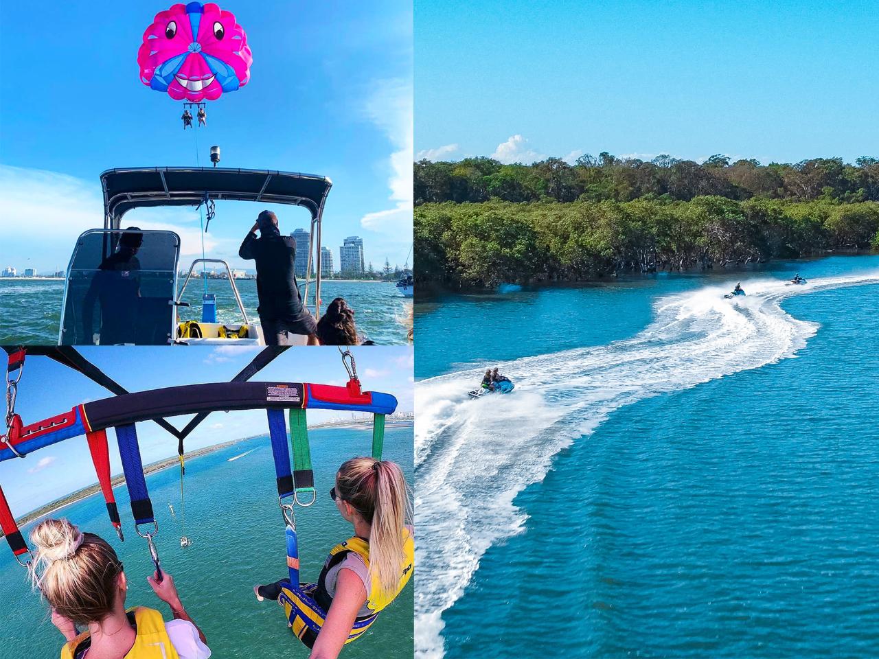 Jet Boat, Parasailing + 30Min Jet Ski Safari