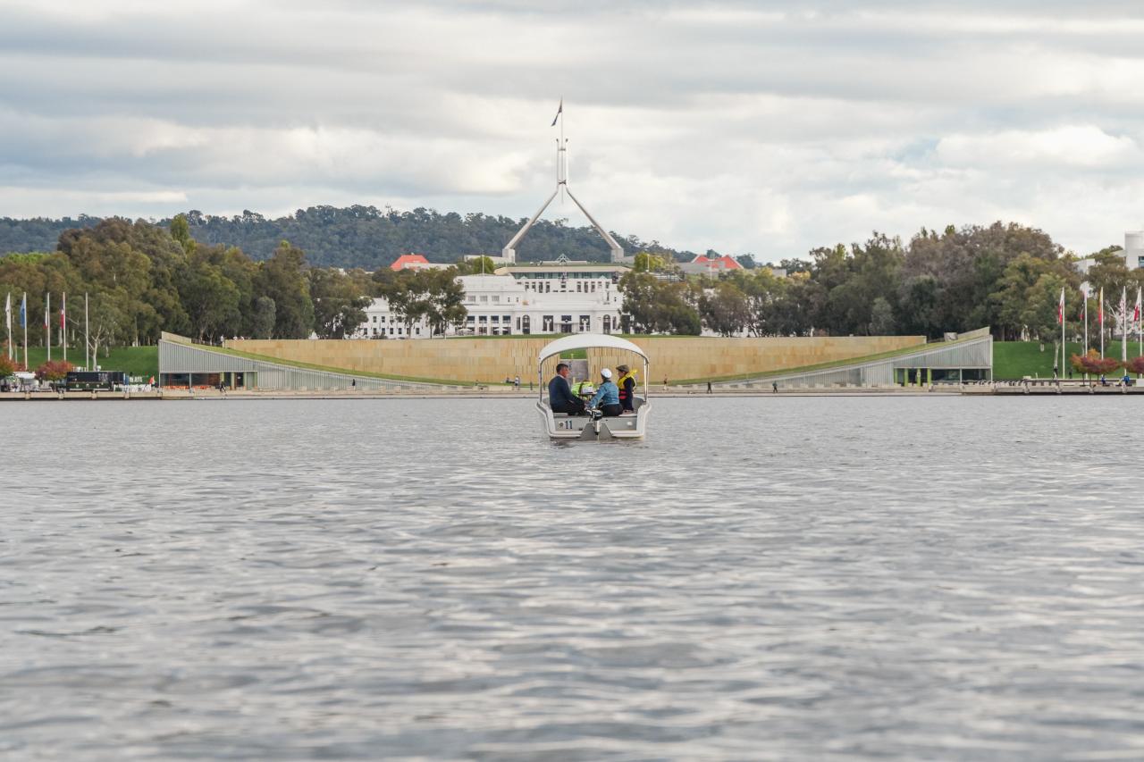 Goboat Canberra - 1 Hour Electric Picnic Boat Hire (Up To 8 People)