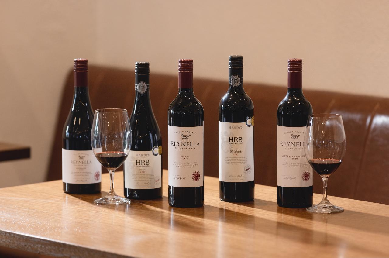 Heritage Reserve Wine Flight At Hardys Wines