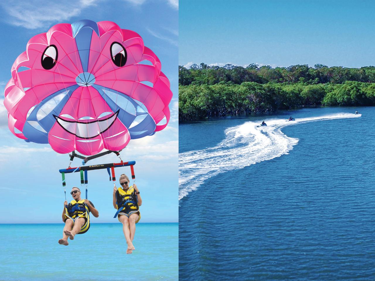 Jet Boat, Parasailing + 2.5Hr Jet Ski Safari (2Ppl)