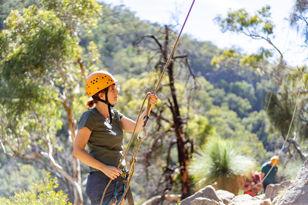 Rock Climb & Abseil At Morialta