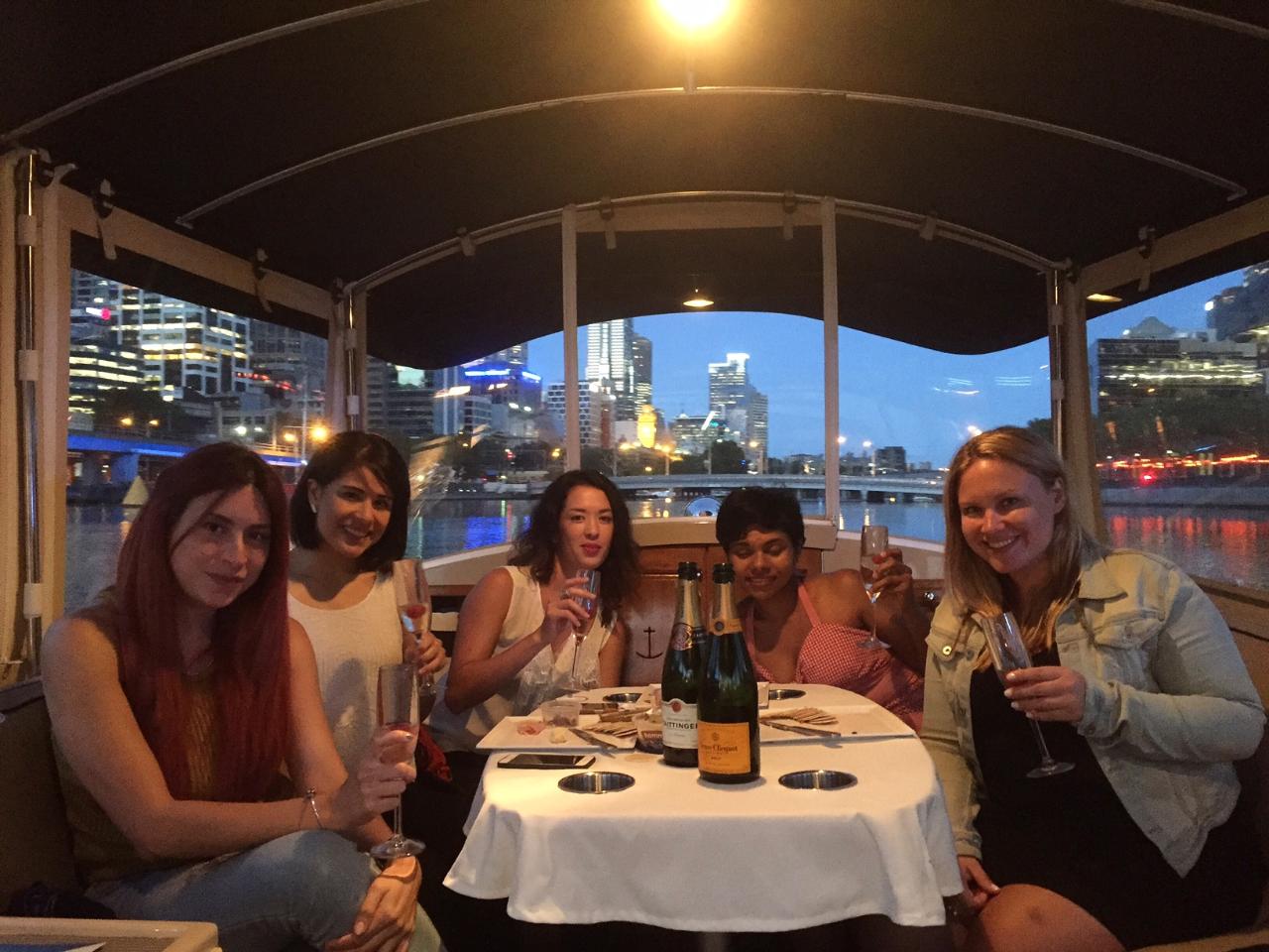 1.5Hr Yarra River Wine And Cheese Cruise For Up To 6 People - Departing Docklands