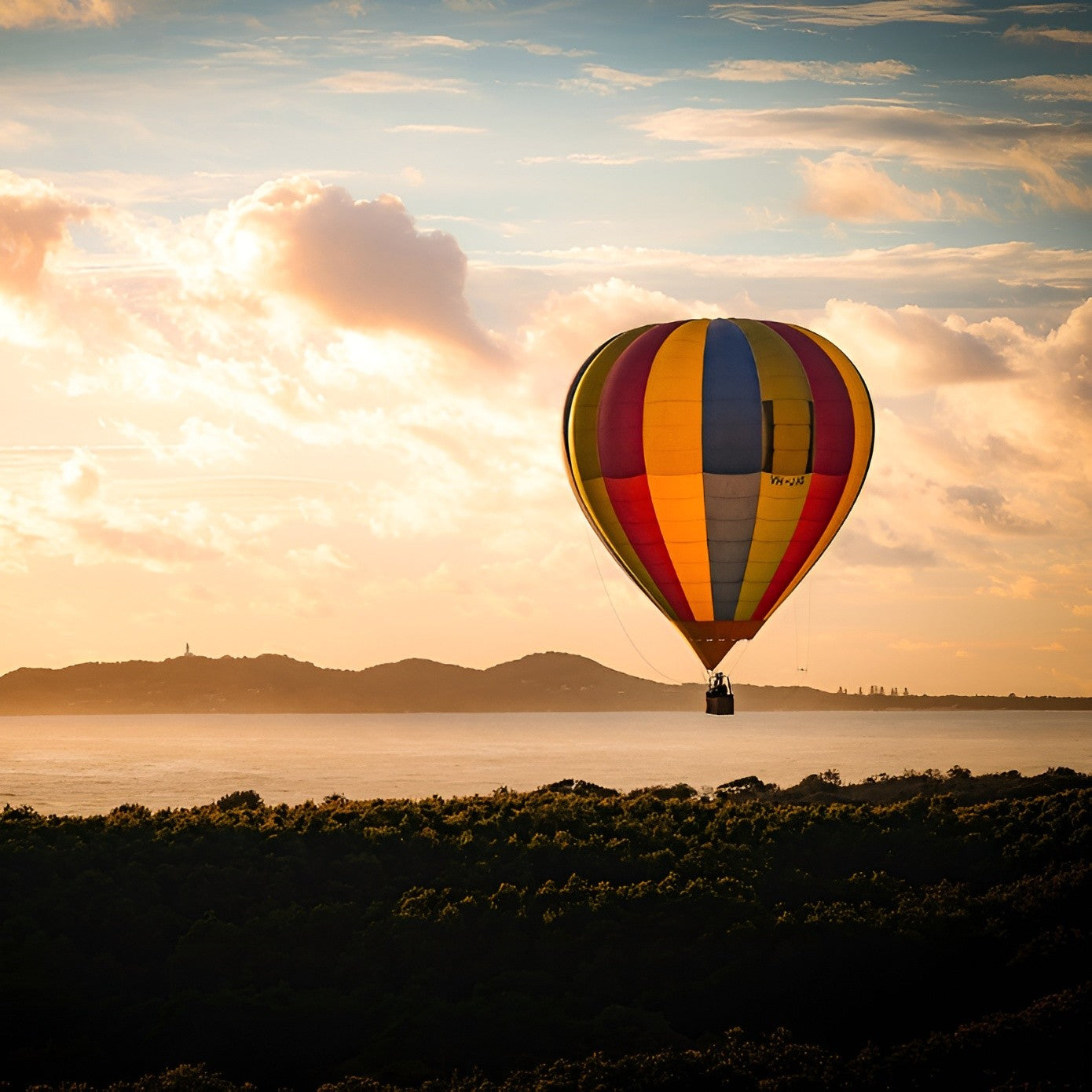 Hot Air Balloon Over The Camden Valley