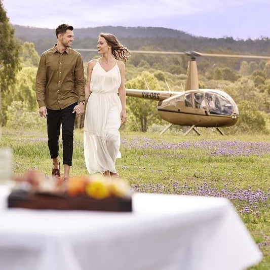 Helicopter Winery Tour & Lunch Package For Two People