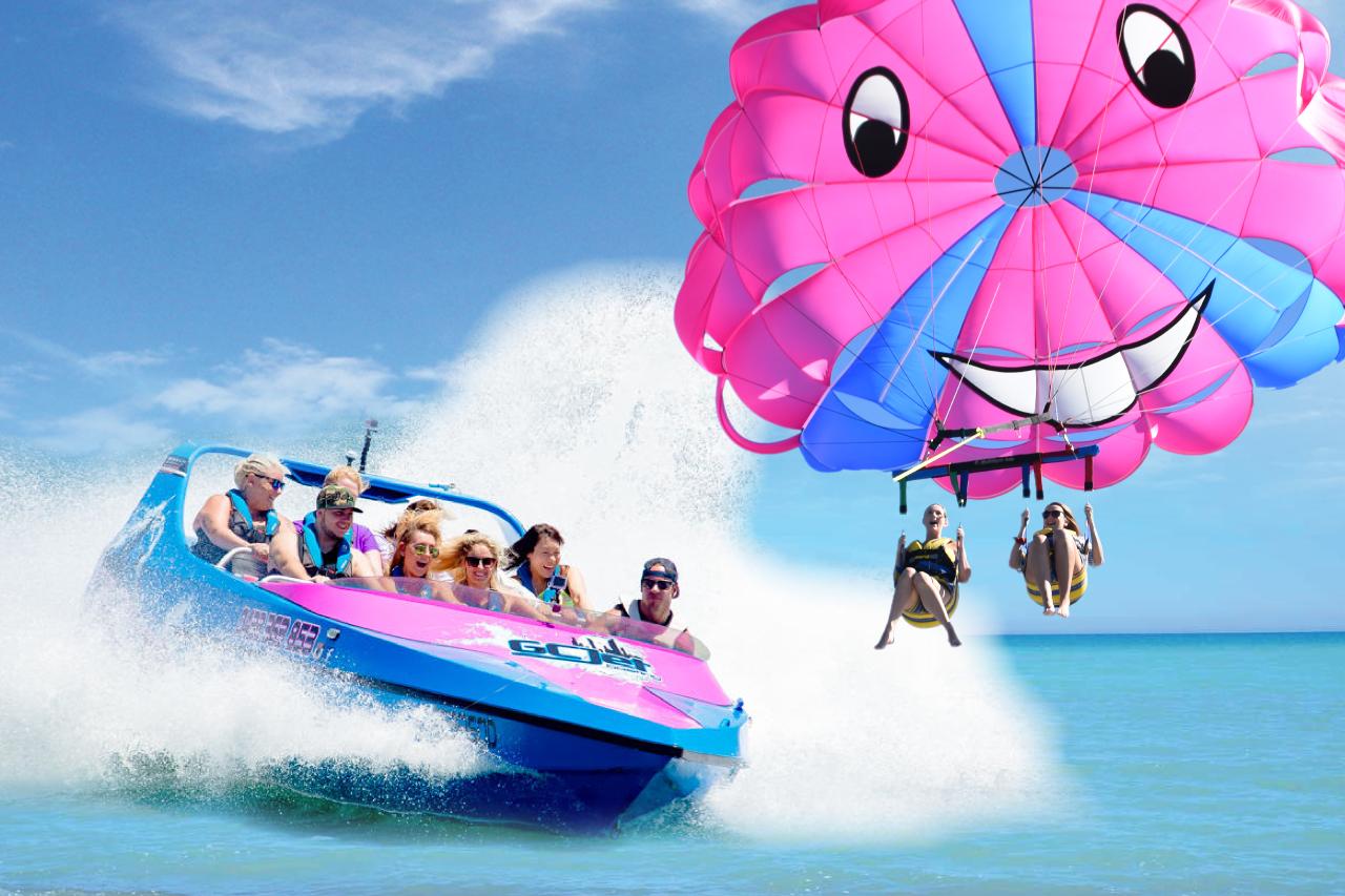 Tandem Parasail & Jetboat - For 2