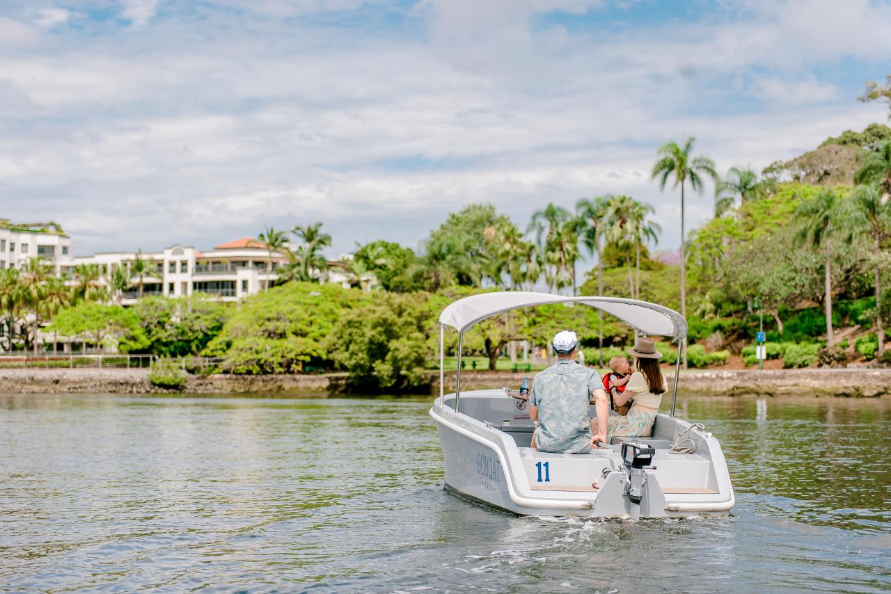 Goboat Brisbane - 1 Hour Electric Picnic Boat Hire (Up To 8 People)