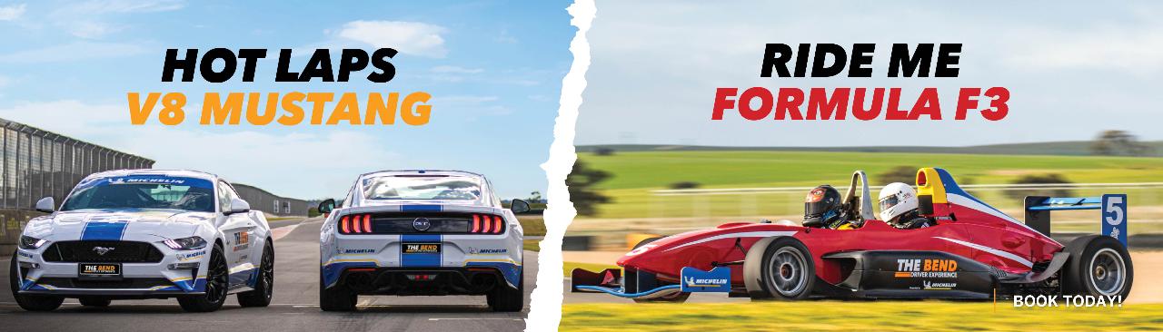 Formula 3 And V8 Mustang Hot Lap Experience Combo