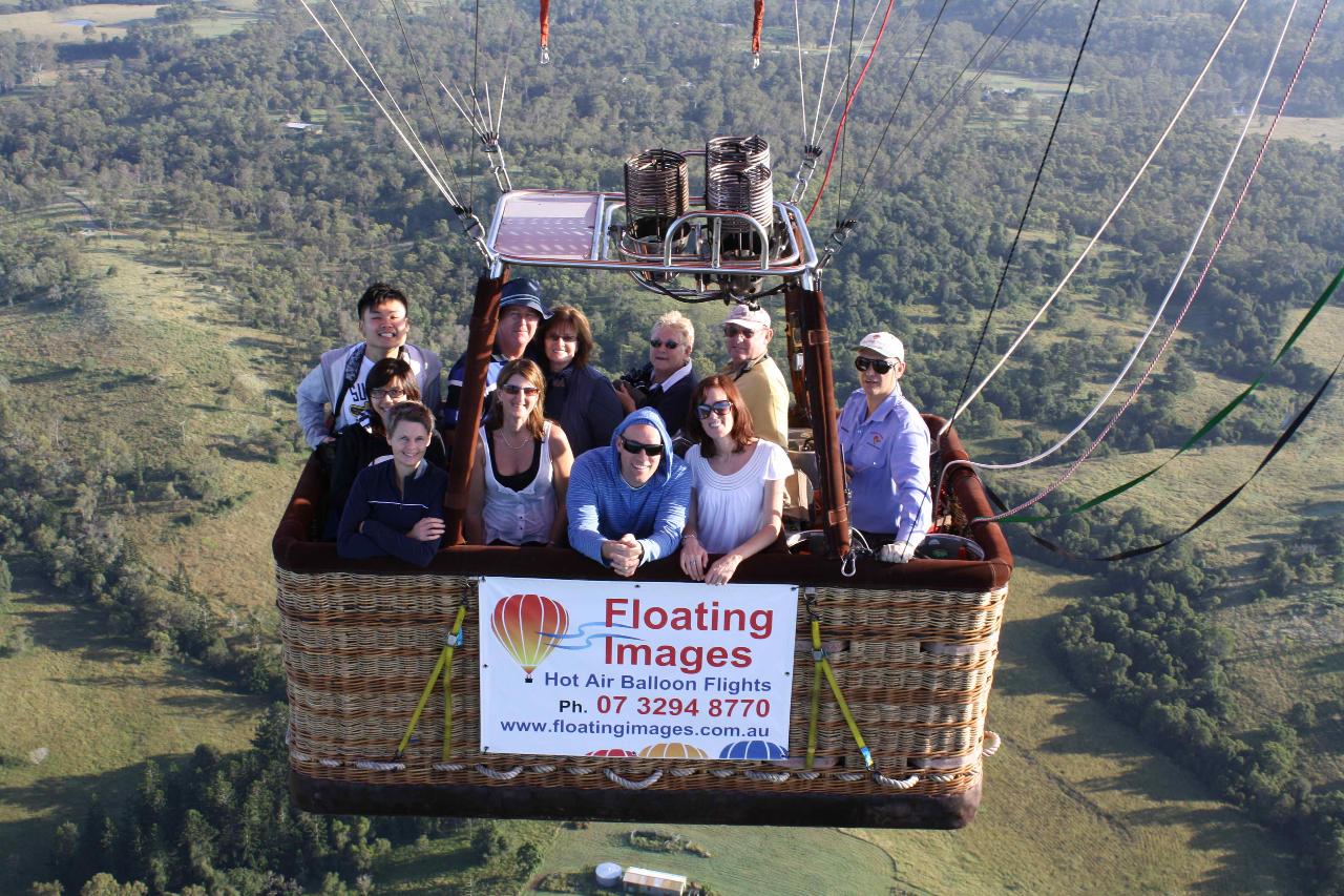 Greater Brisbane Scenic Hot Air Balloon Flight For 2 People With Breakfast & Self Drive