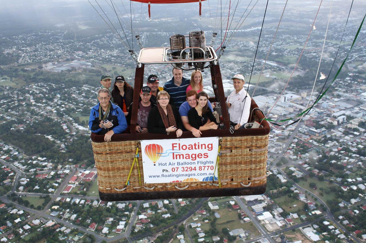 Greater Brisbane Scenic Hot Air Balloon Flight Only -  No Breakfast & Self Drive