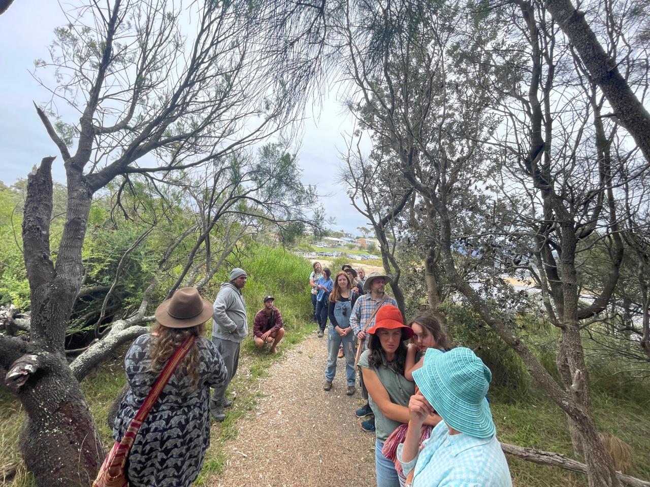 Walking On Country With Warren Foster Of Yannaga Yoowaga Tours At Wallaga Lake