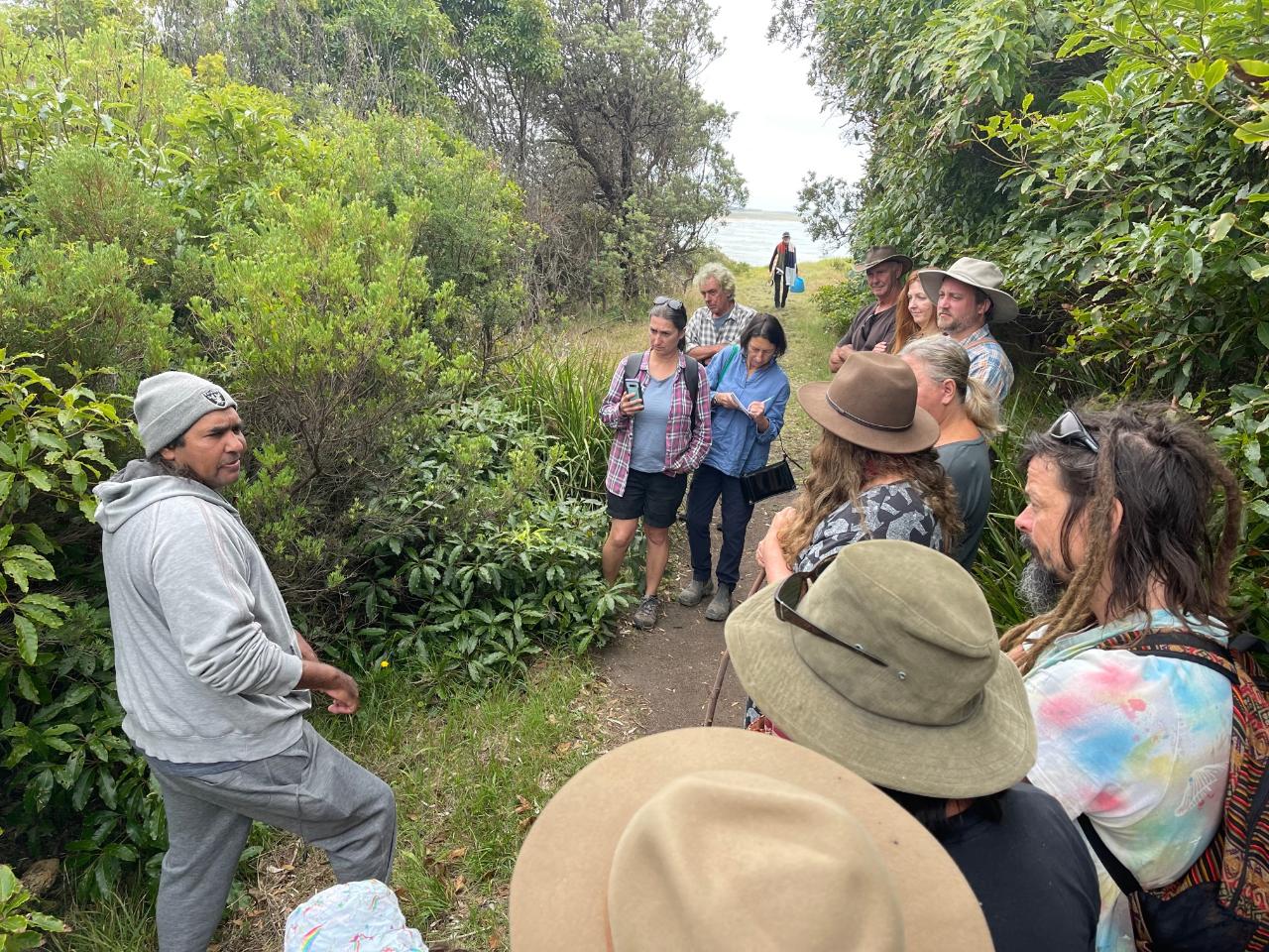 Walking On Country With Warren Foster Of Yannaga Yoowaga Tours At Wallaga Lake