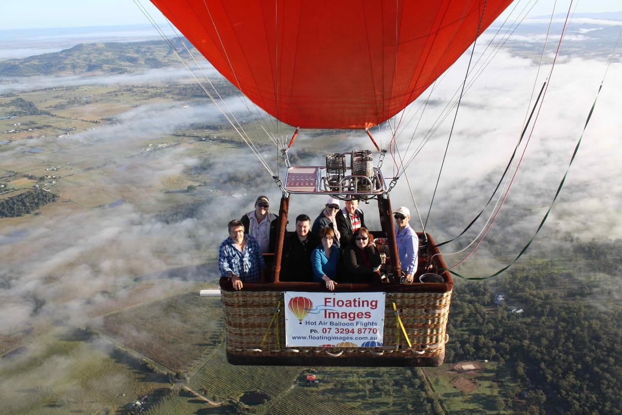 1A. Greater Brisbane Scenic Hot Air Balloon Flight Package - 1 Hour Flight, Breakfast & Self Drive