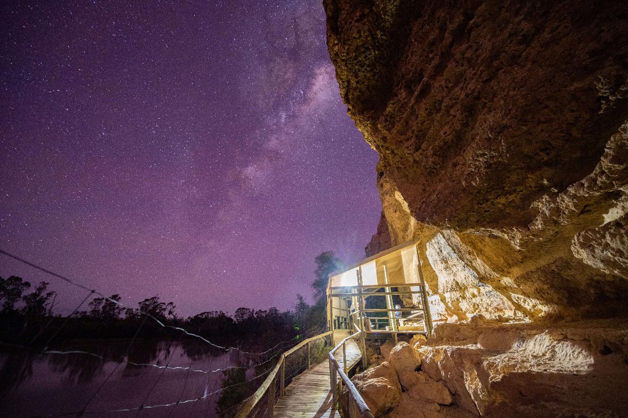 Dark Sky Gold Stars Sunset Dinner