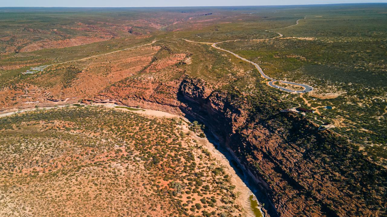 Pink Lake & Kalbarri Scenic Flyover Tour