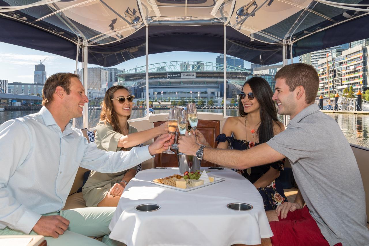 1.5Hr Yarra River Wine And Cheese Cruise For Up To 6 People - Departing Docklands