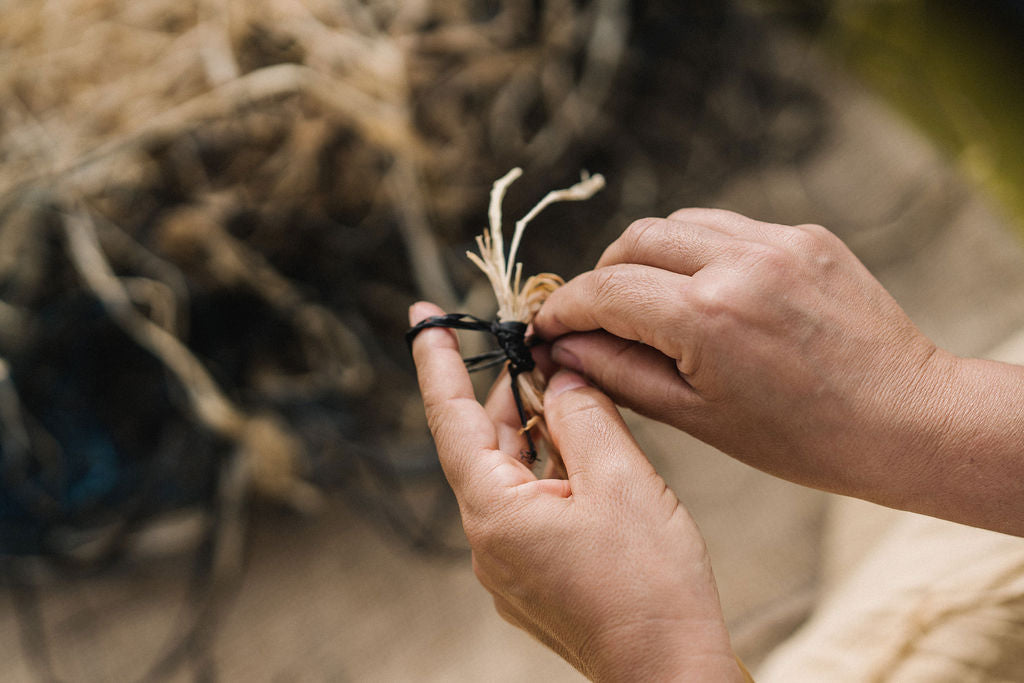 Basket Weaving Workshop At Mystery Bay With Deidre Martin From Bugiya Naway Buridja