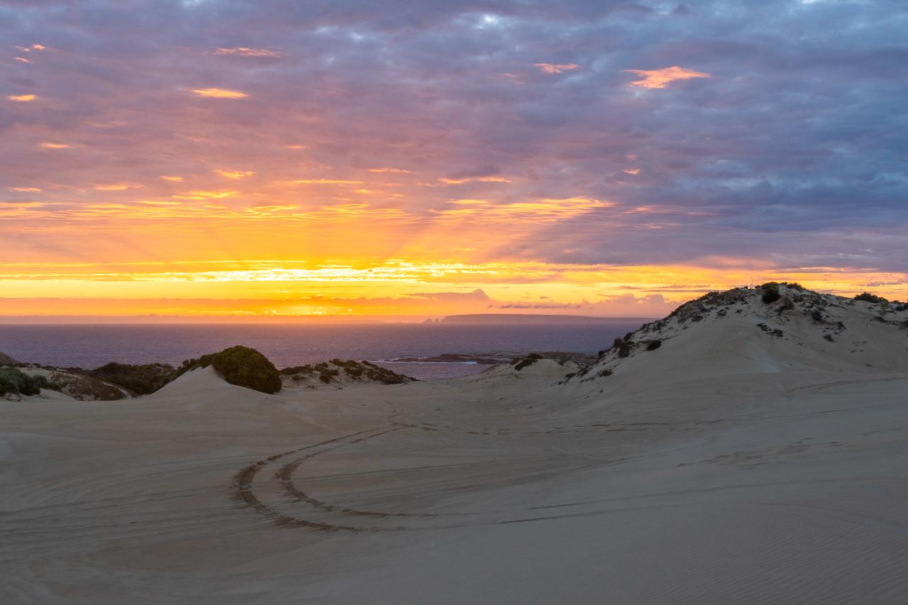 Sunset On The Sand Dunes