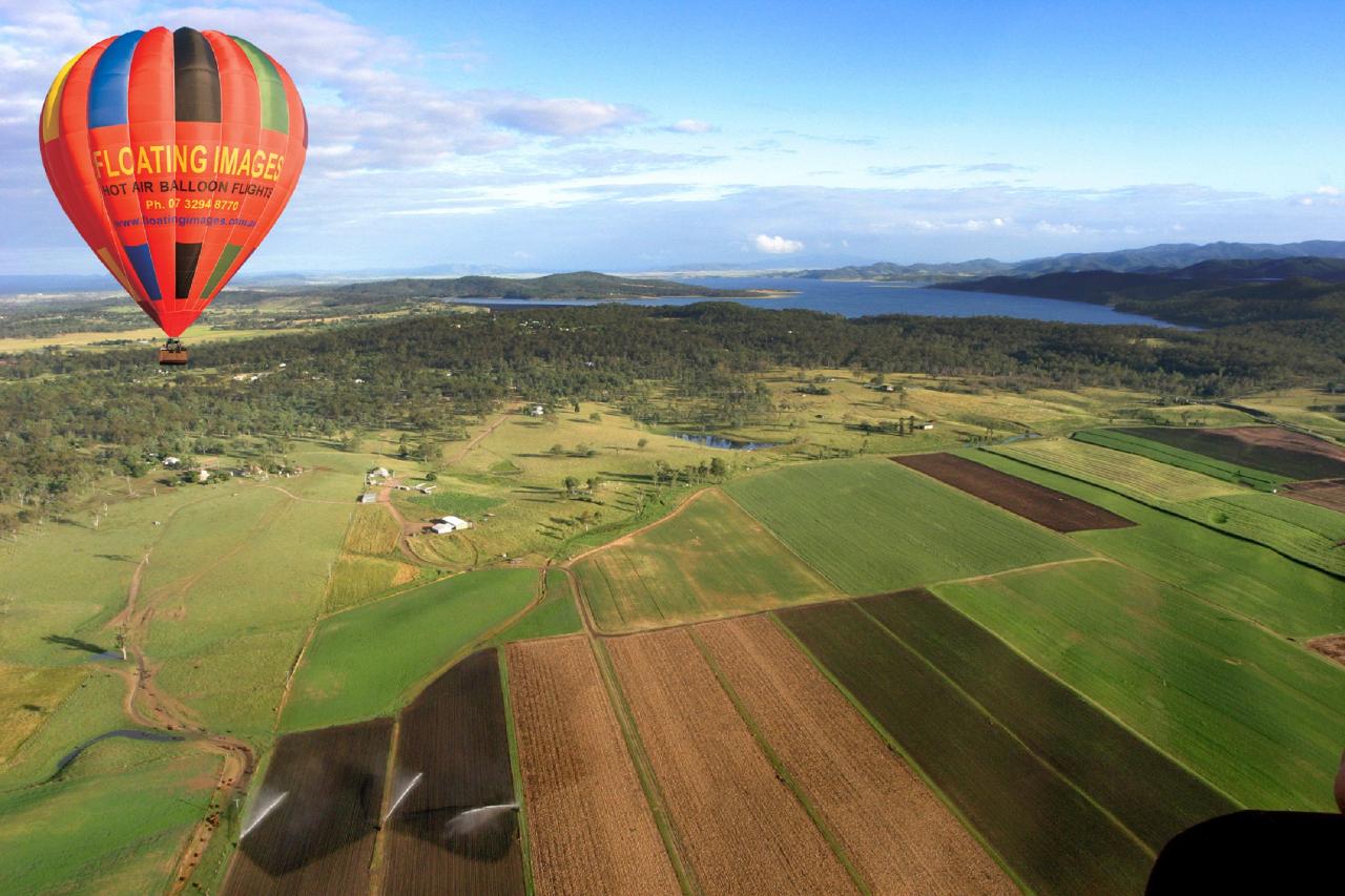 1A. Greater Brisbane Scenic Hot Air Balloon Flight Package - 1 Hour Flight, Breakfast & Self Drive