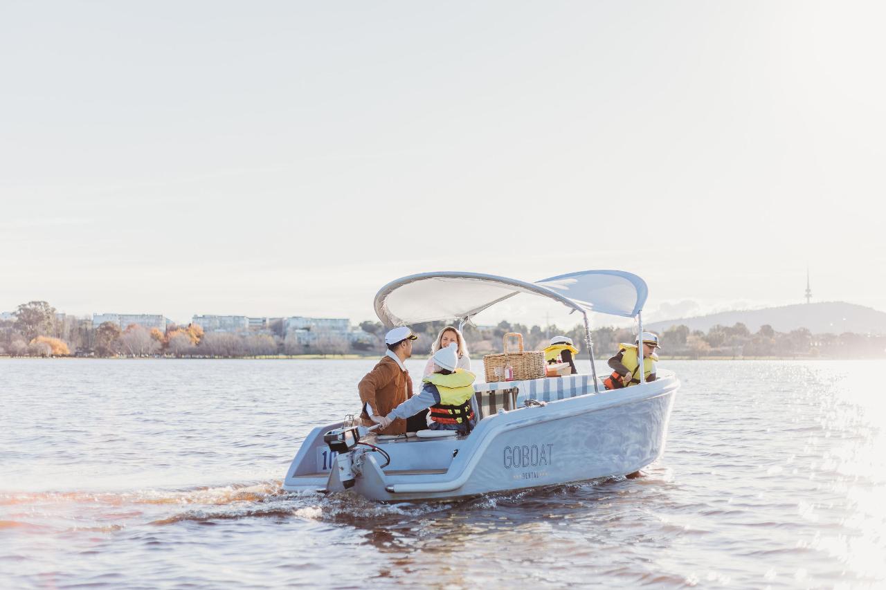 Goboat Canberra - 3 Hour Electric Picnic Boat Hire (Up To 8 People)