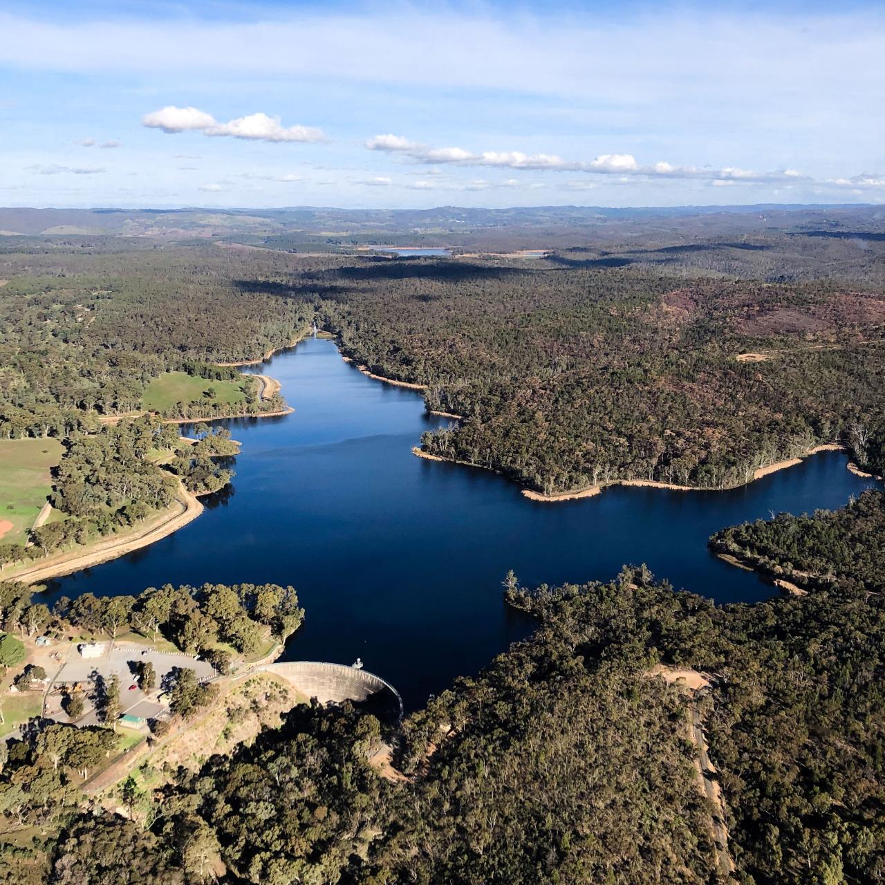 Private Southern Barossa & Reservoirs - 15 Minute Scenic Flight