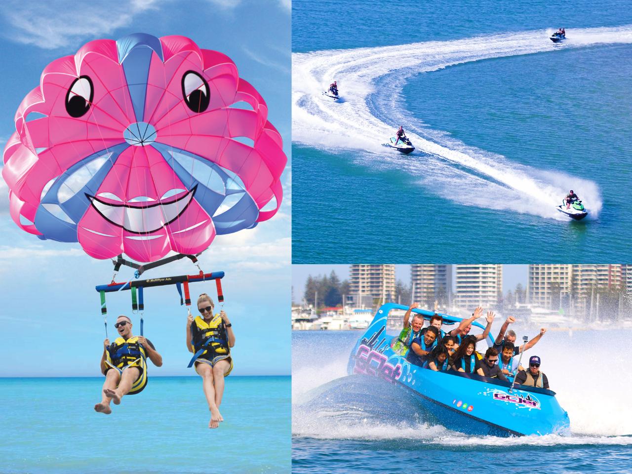 Jet Boat, Parasailing + 2.5Hr Jet Ski Safari (2Ppl)